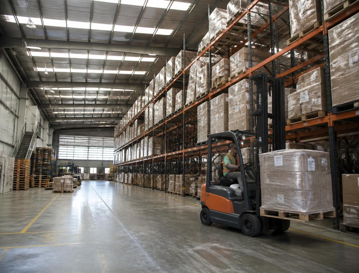 Distribution warehouse interior